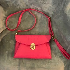 Faux Alligator Skin Handbag